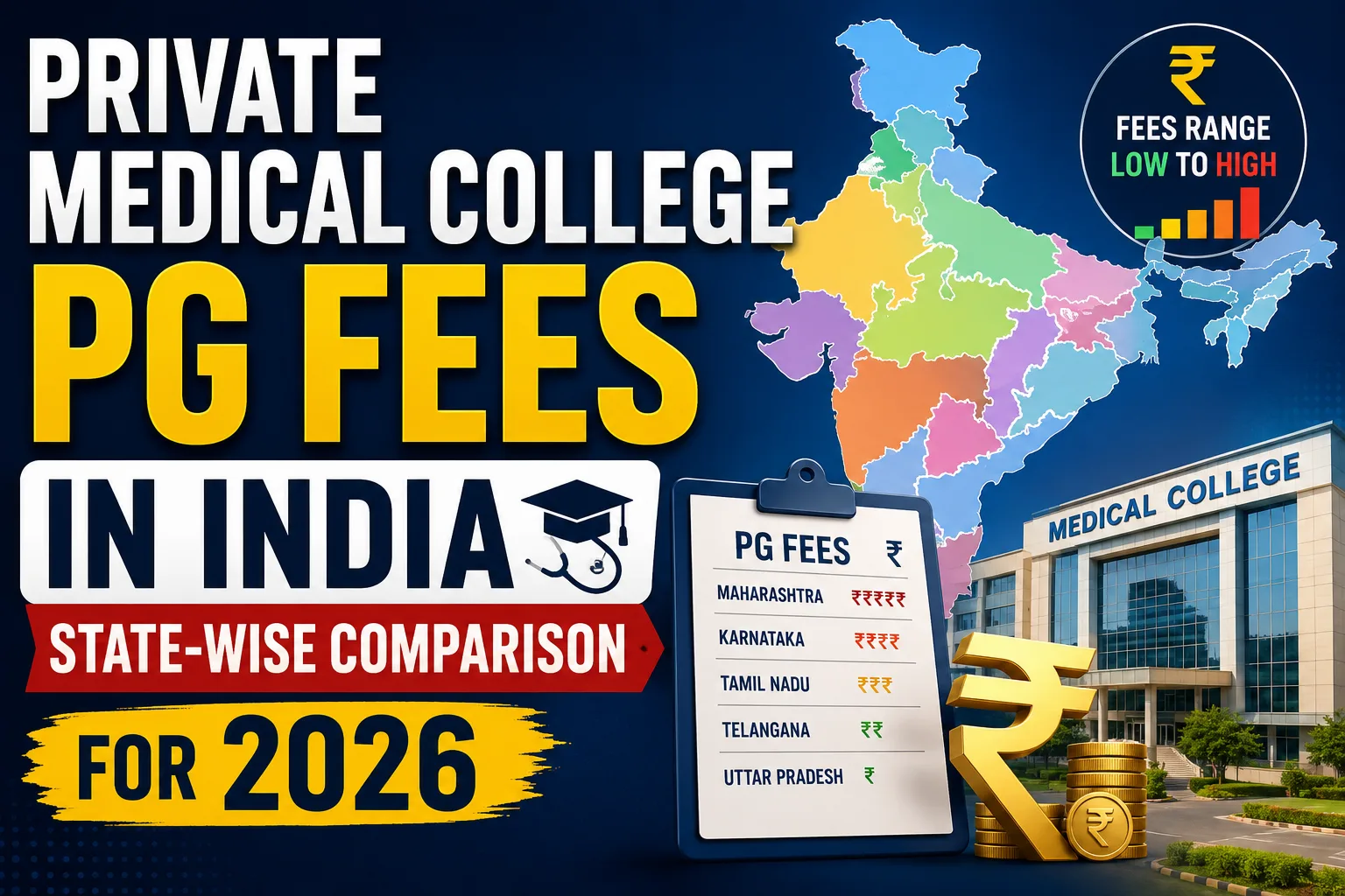Private Medical College PG Fees in India: State-Wise Comparison for 2026